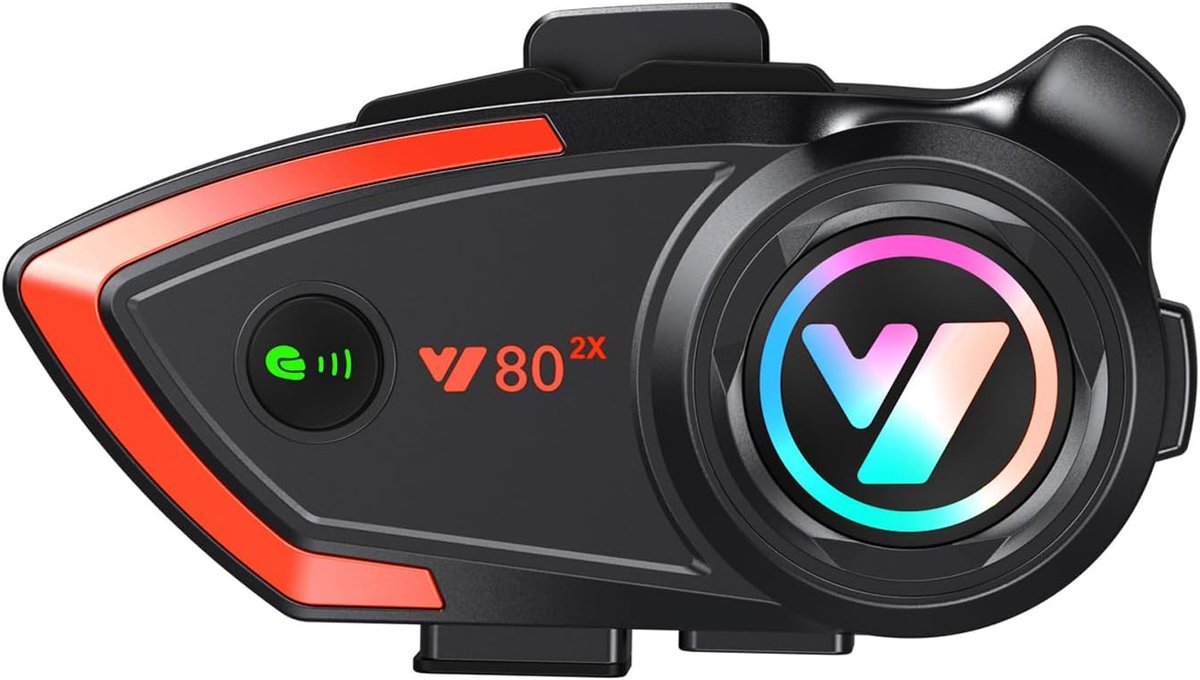 Motorfiets-intercom-helm-BT-headset, compatibel met een groot aantal helmen