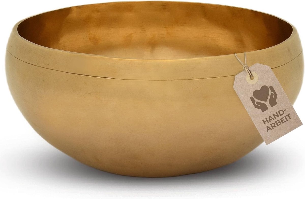Kristallen klankschaal - Transparant - 17,5 cm - Handgemaakte Hartschaal voor Klanktherapie en Geluidsmassage