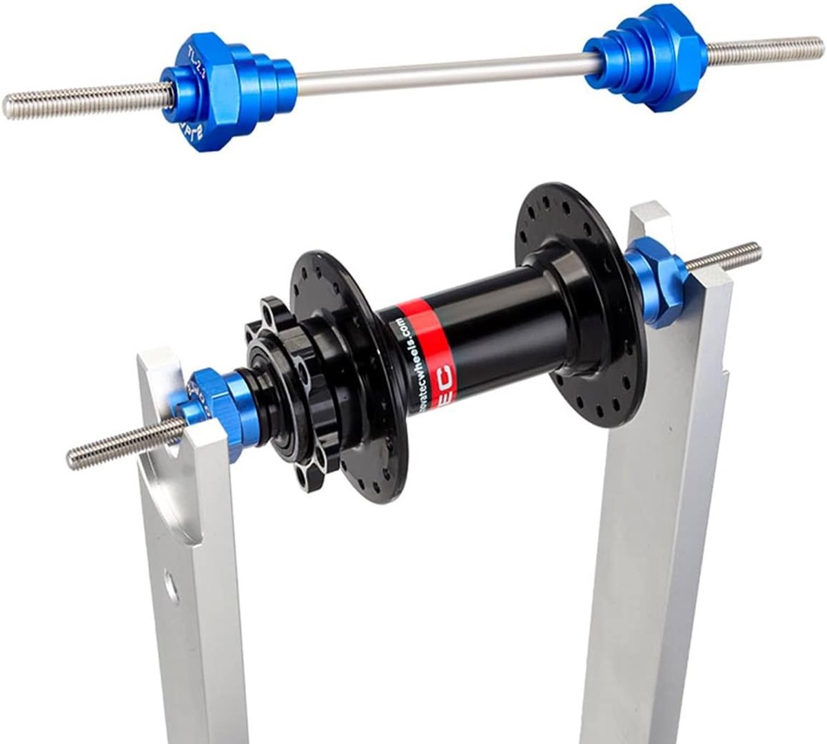 Adapter voor Thru Axle van Fietsen, 12/15/20mm Aluminium, Voor Mountainbike en Racefiets, Voorwiel Bevestiging