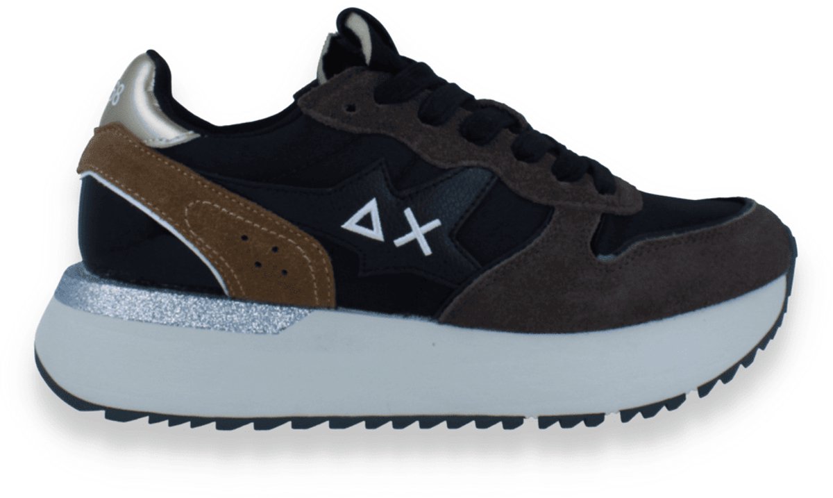 Sun 68 Dames Sneaker Black | Zwart | Maat: 37