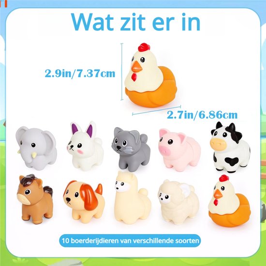 Dieren Stapel Speelgoed - Educatief speelgoed peuter - Montessori speelgoed - Leerzaam speelgoed voor jongens en meisjes - 10 stuks Little People Dieren Matchspellen - 1 jaar - 2 jaar - 3 jaar - 4 jaar - Cadeau voor kinderen — afbeelding 5