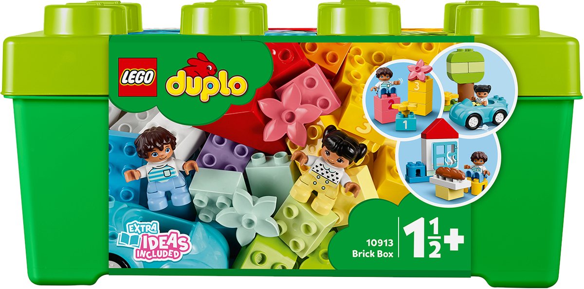 Bol.com LEGO 10913 DUPLO Classic Opbergdoos, Motorische Ontwikkeling Baby, Educatief Speelgoed voor Peuters van 1,5 Jaar aanbieding