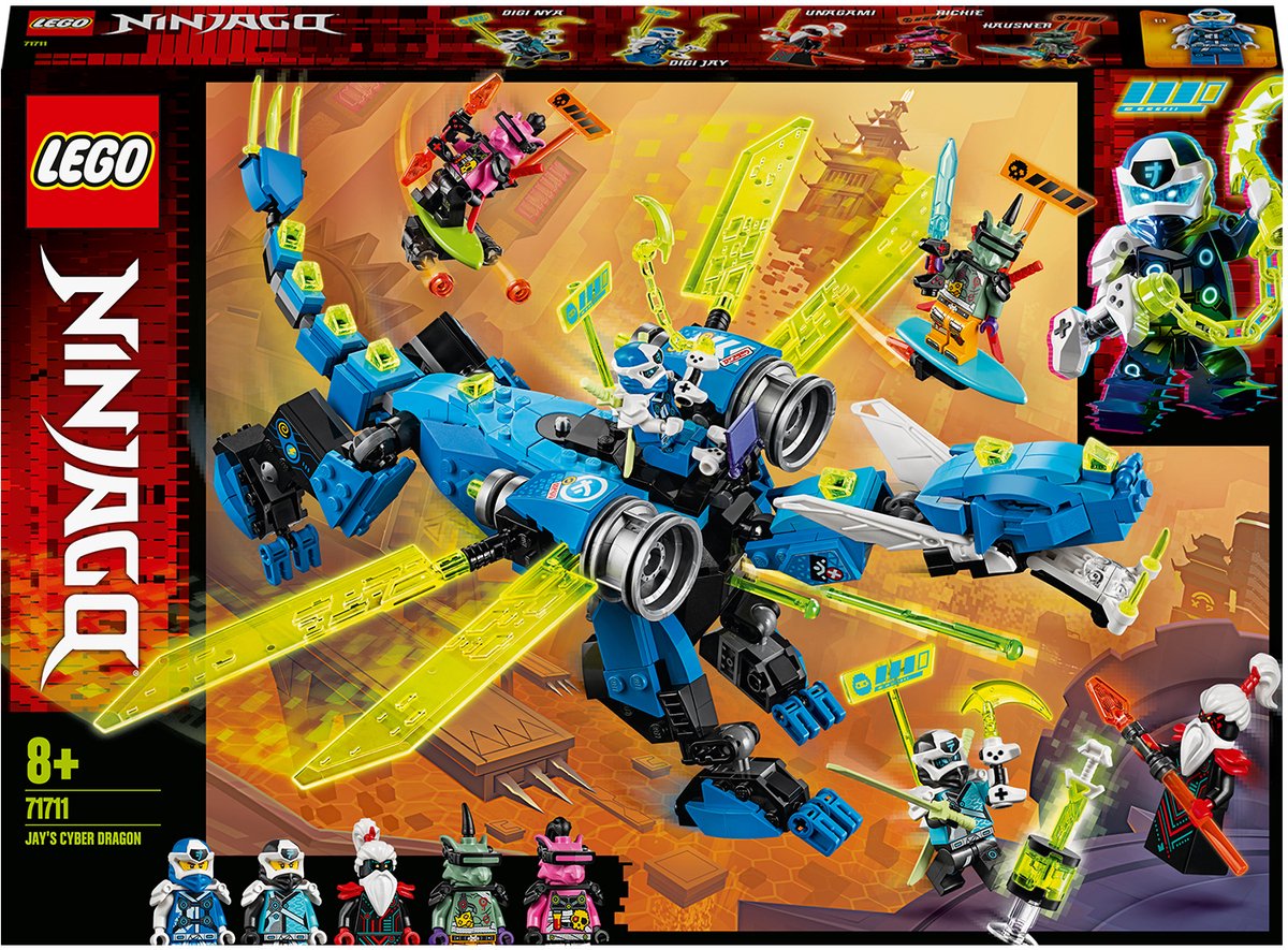 Bol.com LEGO NINJAGO Jay's Cyber Dragon 71711 aanbieding