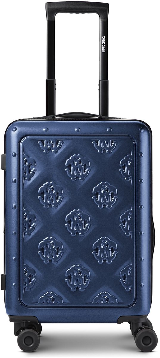 Roberto Cavalli Florence 4 wielen Cabinewagen 55 cm - Harde bagage - TSA slot - navy