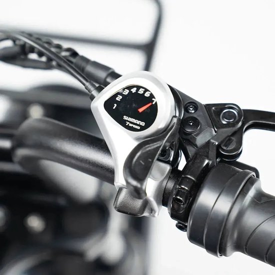 Ebikekopen.com Fatbike S20 Pro - Rijklaar - Lichtgrijs - Special Edition - Hydraulische remmen - 2026/2027 Model - Incl. Slot - Telefoonhouder - Alarmsysteem - Voorrekje - Voetensteuntje - Met Accessoires - Elektrische Fiets - QmWheel — afbeelding 3