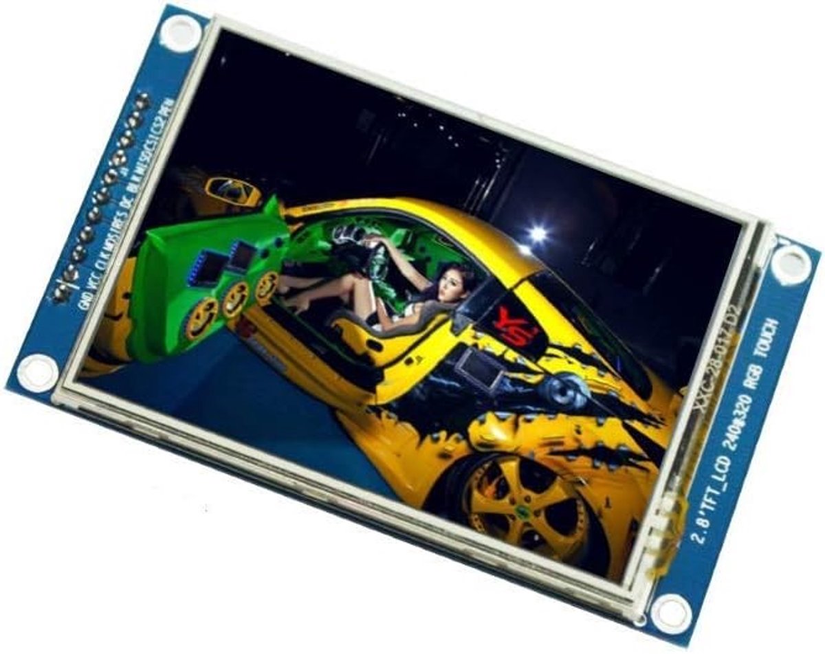 2.8 inch kleurenscherm met LCD TFT technologie, SPI-serieel aanraakscherm voor projecten