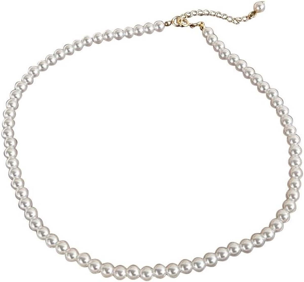 Elegante Witte Parelketting van Immitatieparels voor Feestjes, Festivals en Retro Stijl Accessoires