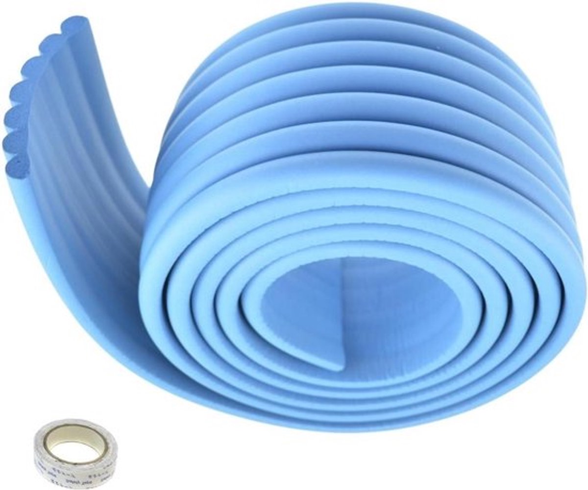 Allecto Plus - Universeel stootkussen buffer 2m x 80mm blauw - impactbescherming
