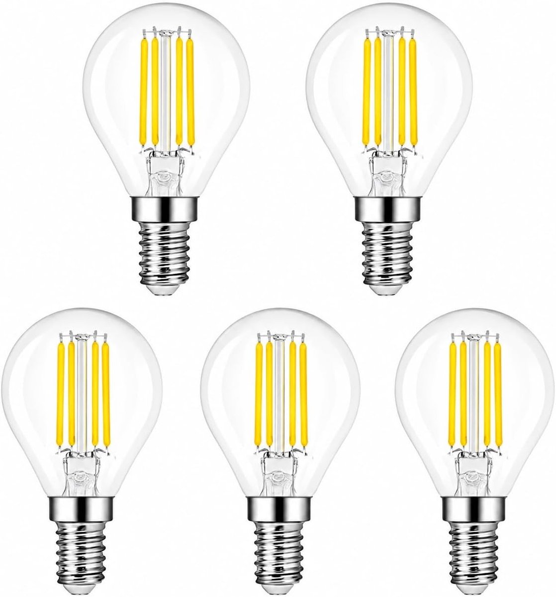 LED Lamp - Warm Wit - E14-3000K - 6W LED Filamentlamp met E14 Fitting - Voor Binnenverlichting