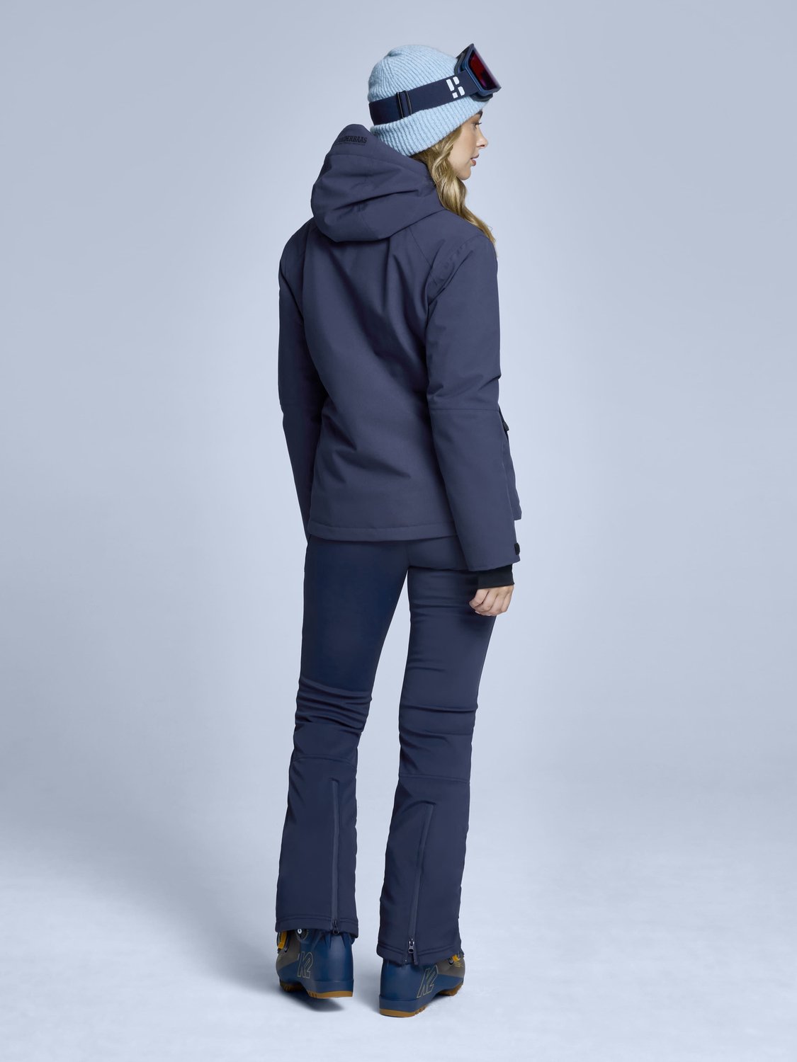POEDERBAAS arctic 2L insulated jacket women Ski jack dames Blauw