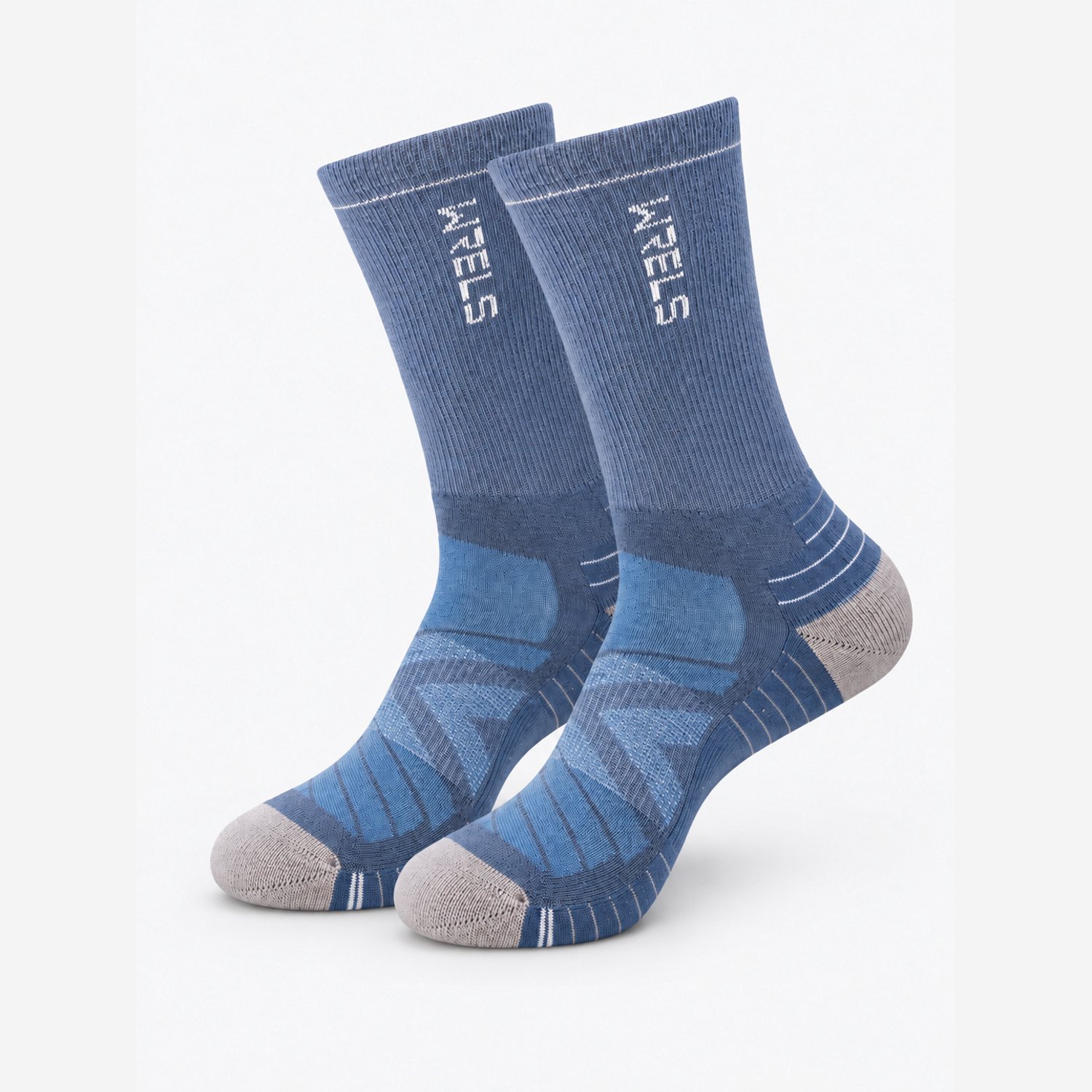 Warme Merinowollen Wandelsokken Badstof Demping Dames en Heren – 1 Paar Blauw