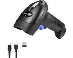 draadloze 2D-streepjescodescanner - handheld streepjescodelezer Scan QR PDF417 DataMatrix Maxicode voor pc-computer NSL8