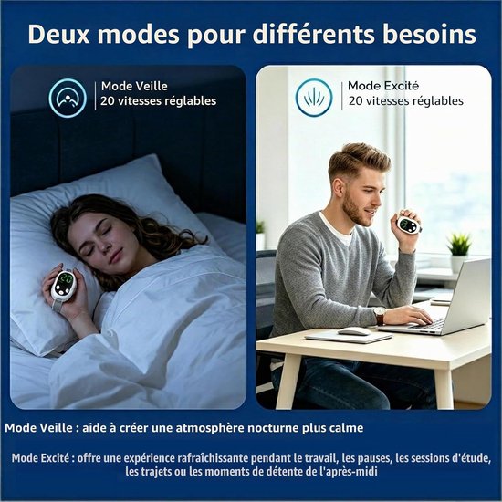 Draadloos Slaapapparaat – Rustgevend Apparaat voor Volwassenen – Witte Ruis – Oplaadbaar – Compacte slaapondersteuning – Sneller inslapen – Rustmomenten – kalmeringsapparaat – Nachtroutine – Slaapondersteuner — afbeelding 3