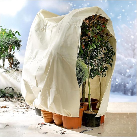 Winterbescherming voor planten, ademend 85 g/m² 80 x 100 cm — afbeelding 2