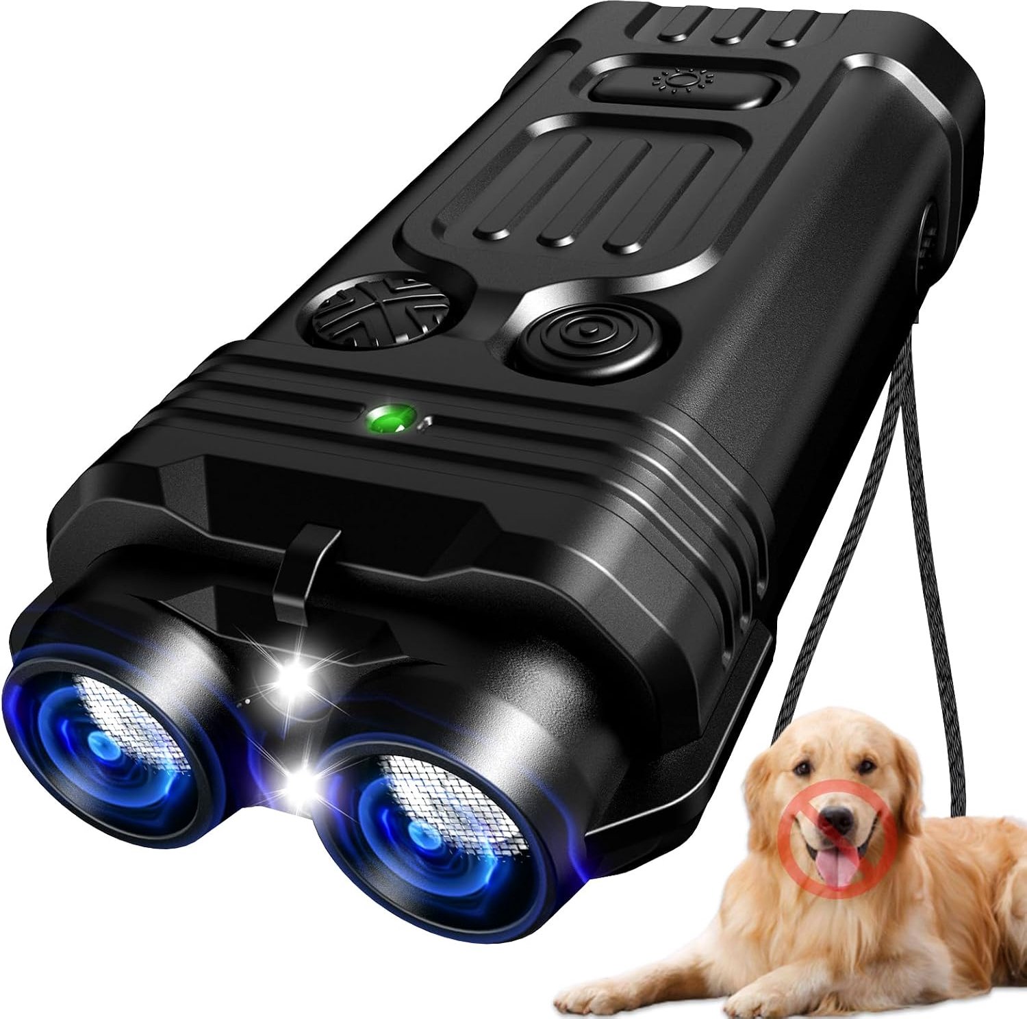 Anti-blafapparaat voor honden, 4-in-1, 2 trainingsmodi, LED-licht, SOS-modus