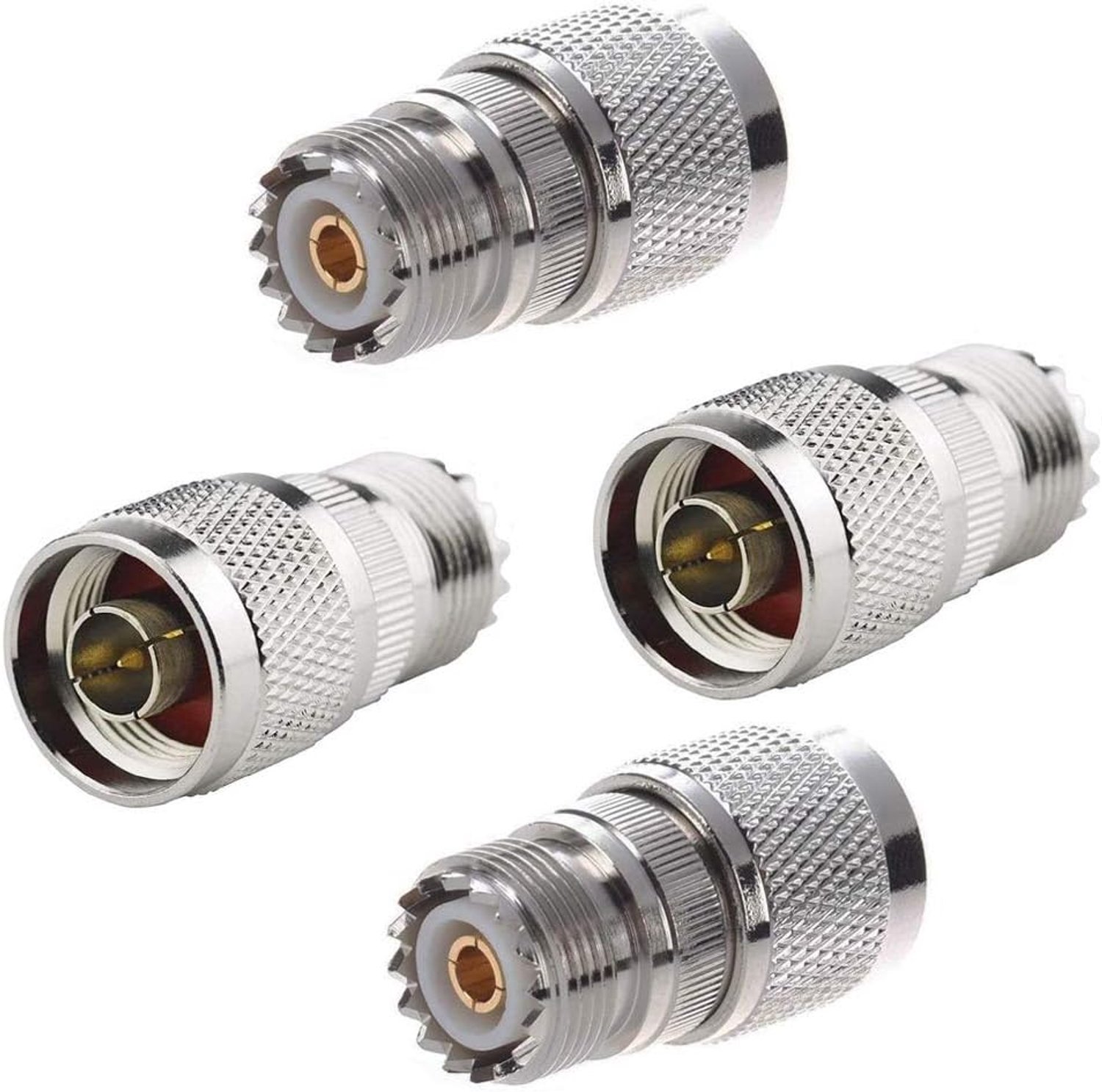 coaxadapter N-stekker naar UHF-bus - 4 stuks - verbinding voor wifi-antenne - ServiceTopper