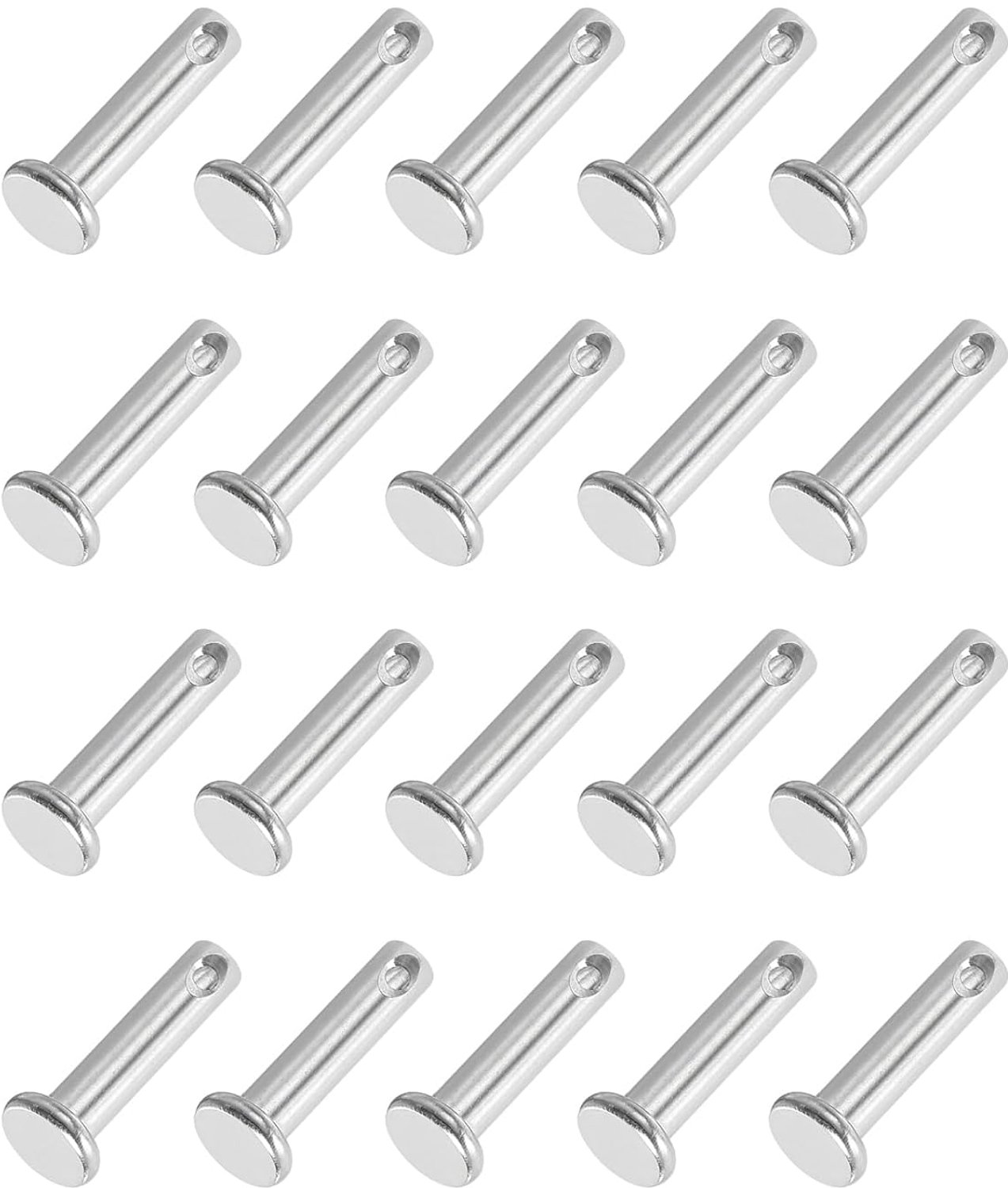 Oogpinnen 20 x 5 mm - 304 roestvrij staal - 20 stuks - ideaal voor trekhaak pinvergrendeling - ServiceTopper