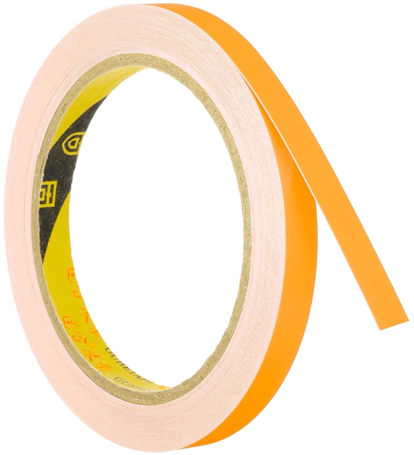 Lichtband 10 mm x 10 meter - fluorescerende tape - oranje-geel - geschikt voor feesten - ServiceTopper