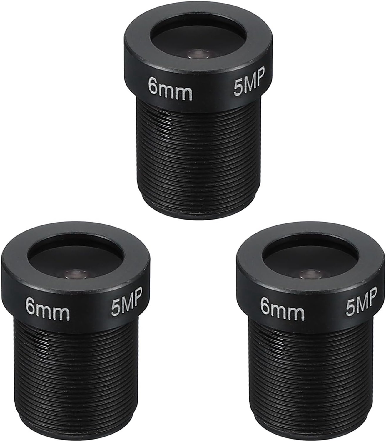 CCTV-cameralens 2,8 mm - F1.8 groothoek 140°/112°/84° - M12 schroefdraad - 3 stuks - Vemera