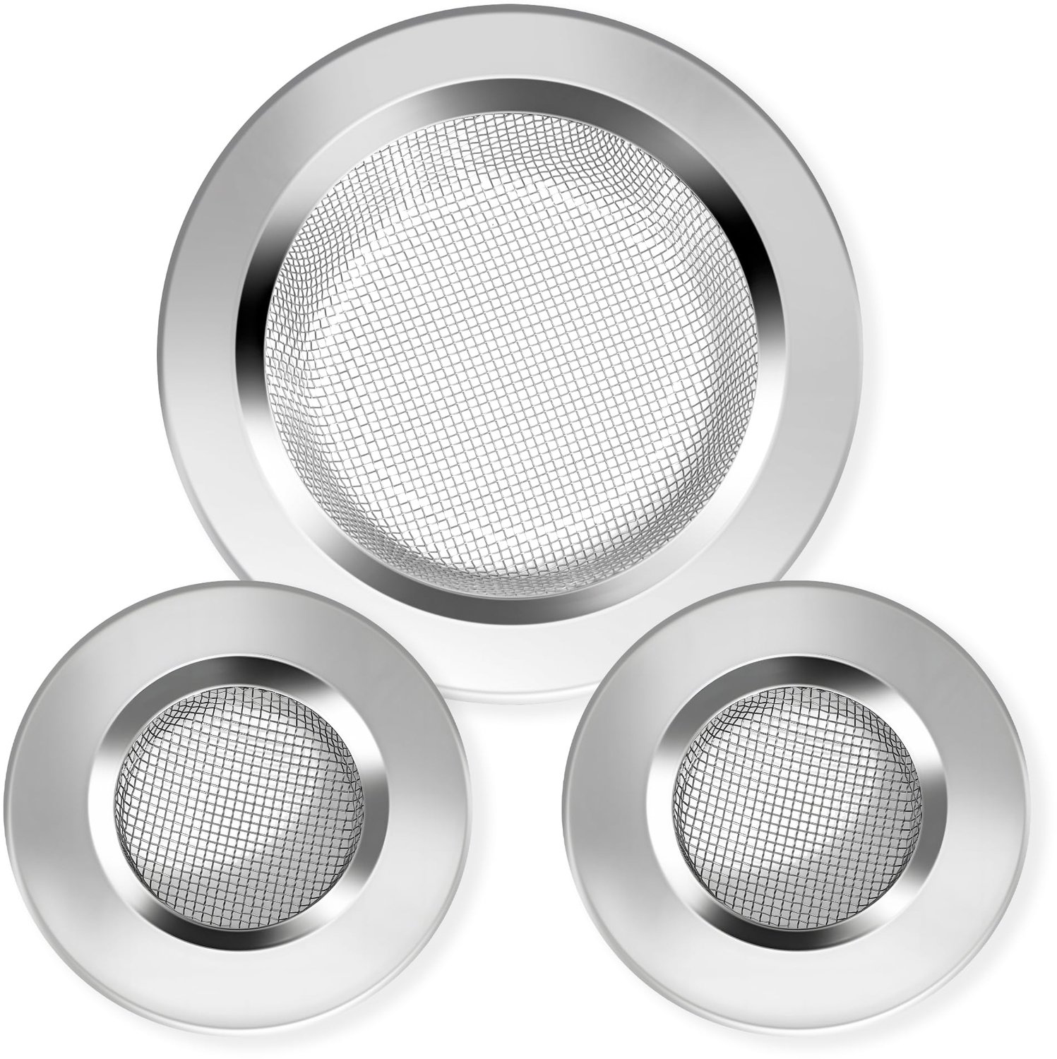 Set van 3 RVS Zeven voor Rookstoven en Incense