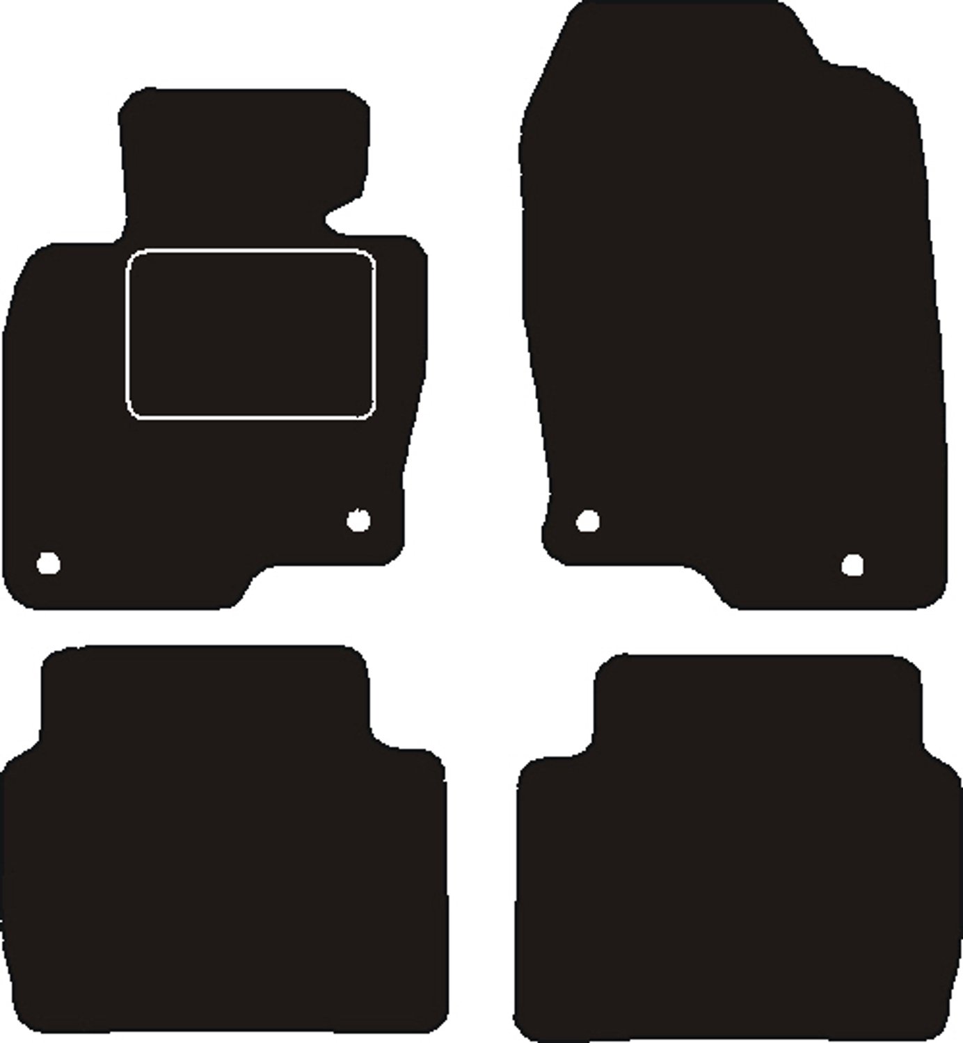 Mats4all | Naaldvilt automatten passend voor Mazda CX-5 2017-> | Antislip | Met versterking | 4-delig | Automatten | Mattenset