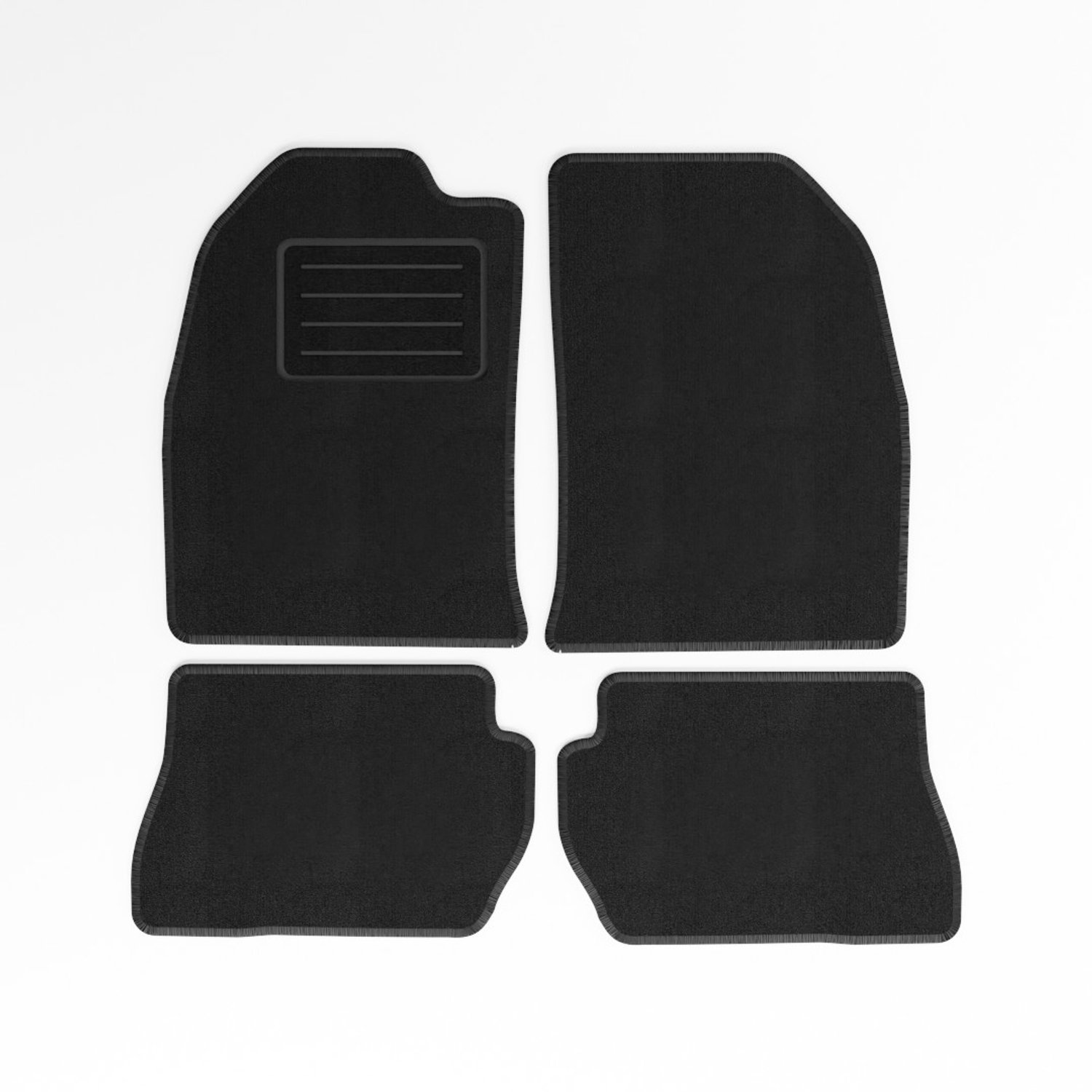 Mats4all | Naaldvilt automatten passend voor Ford Fiesta 2002-2005 | Antislip | Met versterking | 4-delig | Automatten | Mattenset