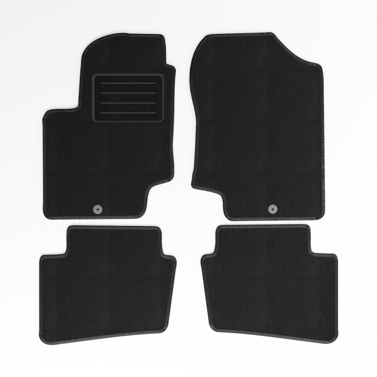 Mats4all | Naaldvilt automatten passend voor Hyundai i20 2008-2009 | Antislip | Met versterking | 4-delig | Automatten | Mattenset