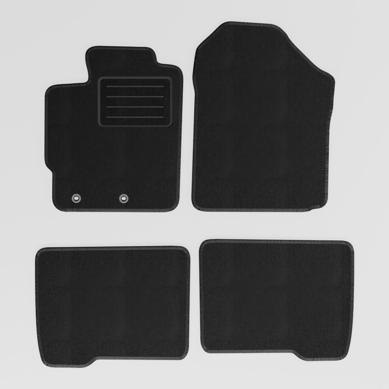 Mats4all | Naaldvilt automatten passend voor Toyota Verso S 2011-2018 | Antislip | Met versterking | 4-delig | Automatten | Mattenset
