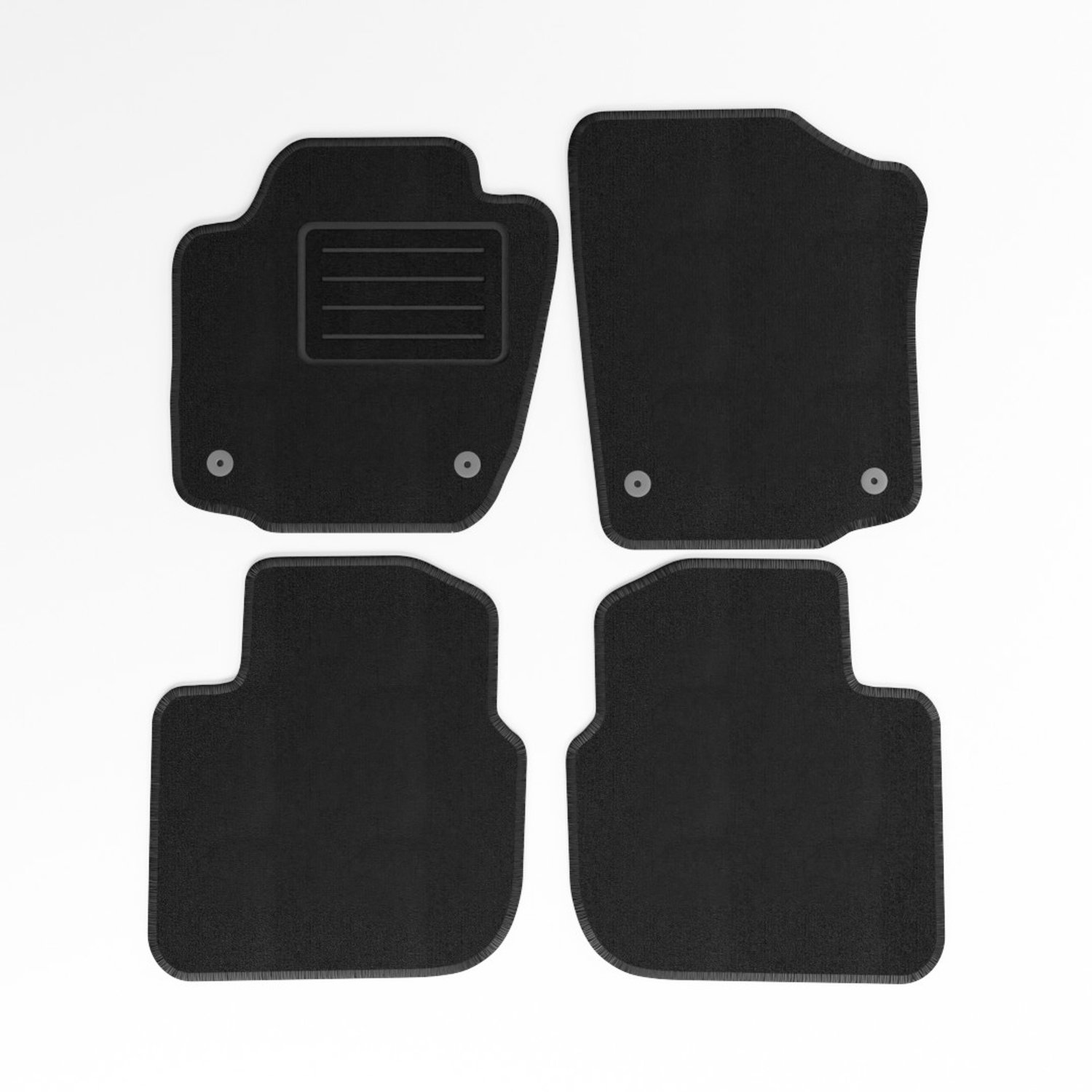 Mats4all | Naaldvilt automatten passend voor Skoda Rapid 2012-2019 | Antislip | Met versterking | 4-delig | Automatten | Mattenset