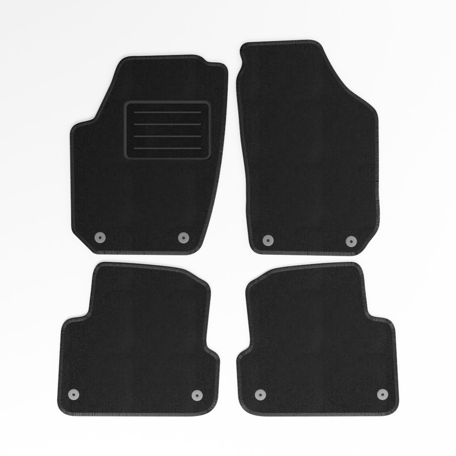 Mats4all | Naaldvilt automatten passend voor Skoda Fabia 2008-2015 | Antislip | Met versterking | 4-delig | Automatten | Mattenset