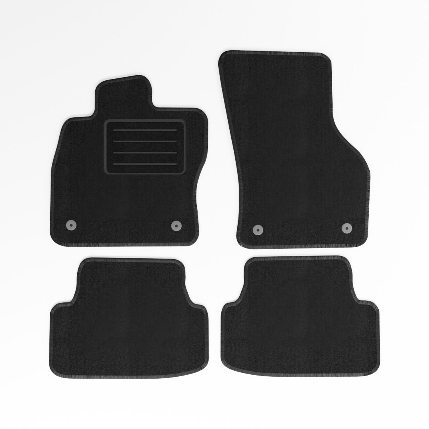 Mats4all | Naaldvilt automatten passend voor Volkswagen Golf 8 2020-> handgeschakeld | Antislip | Met versterking | 4-delig | Automatten | Mattenset
