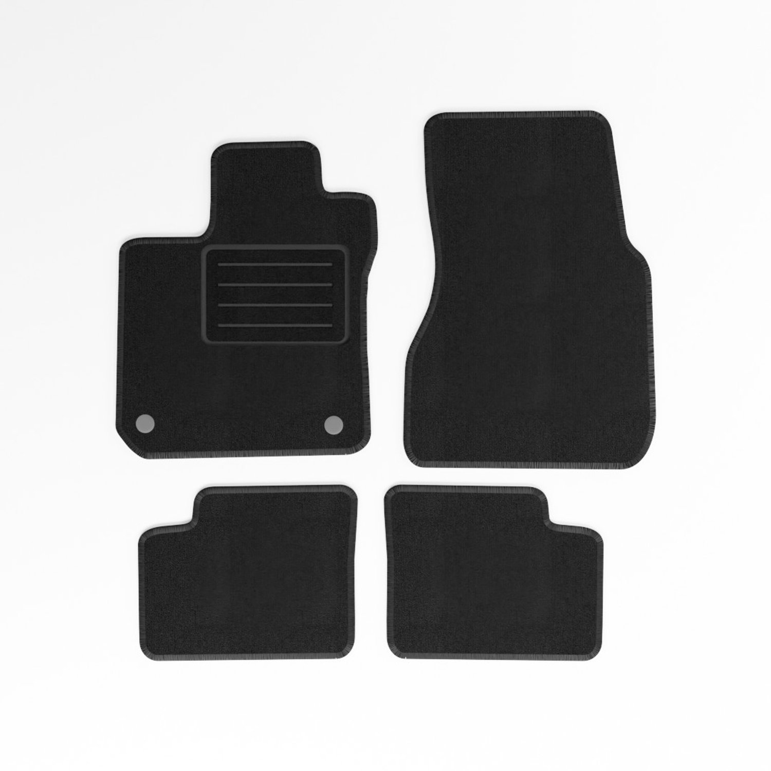 Mats4all | Naaldvilt automatten passend voor Renault Twingo 2014-2023 | Antislip | Met versterking | 4-delig | Automatten | Mattenset