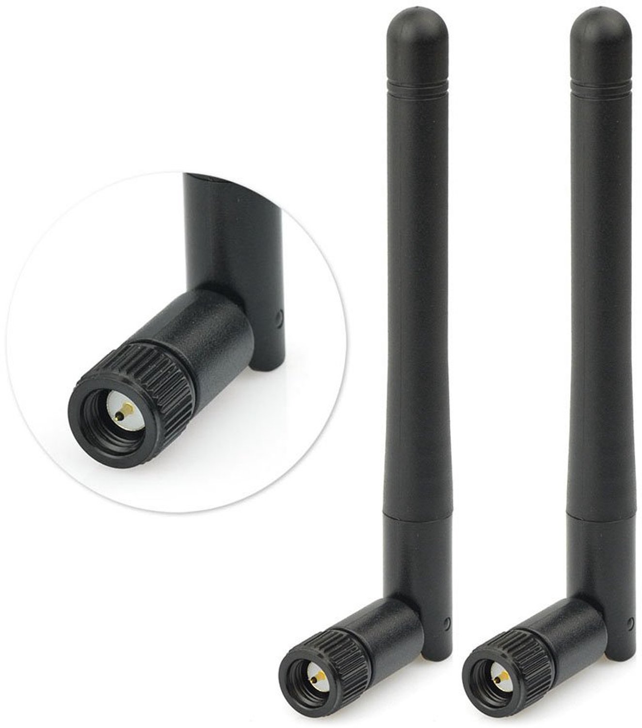 2.4G Wifi-antenne 3dBi Omni WLAN-antenne stekker 10,8 cm 2 stuks