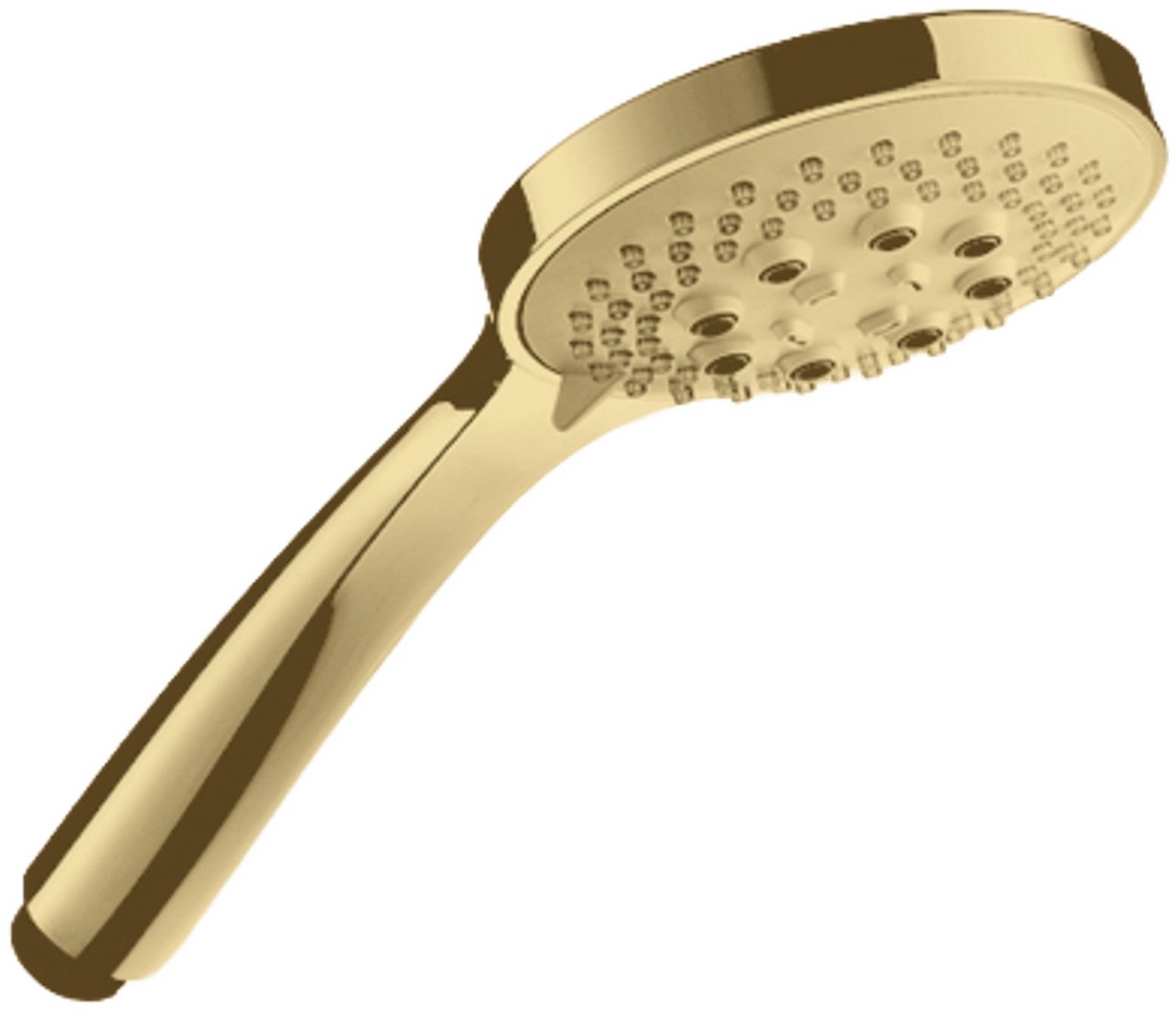 Hotbath Mate M375 handdouche 10cm rond met 3 standen geborsteld messing PVD