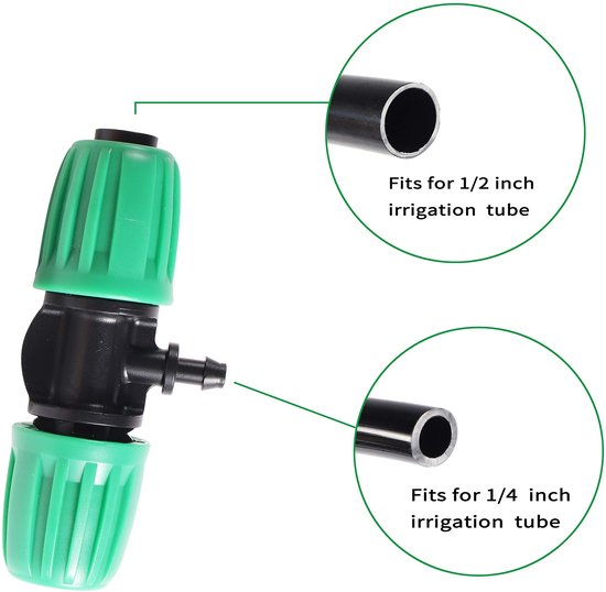 T-Stuk 10 Stuks - Hoogwaardige Kunststof - Antidrop Ontwerp - Voor Drip Hoses - Tot 45 PSI - Eenvoudige Installatie - Irrigatiefitting — afbeelding 5