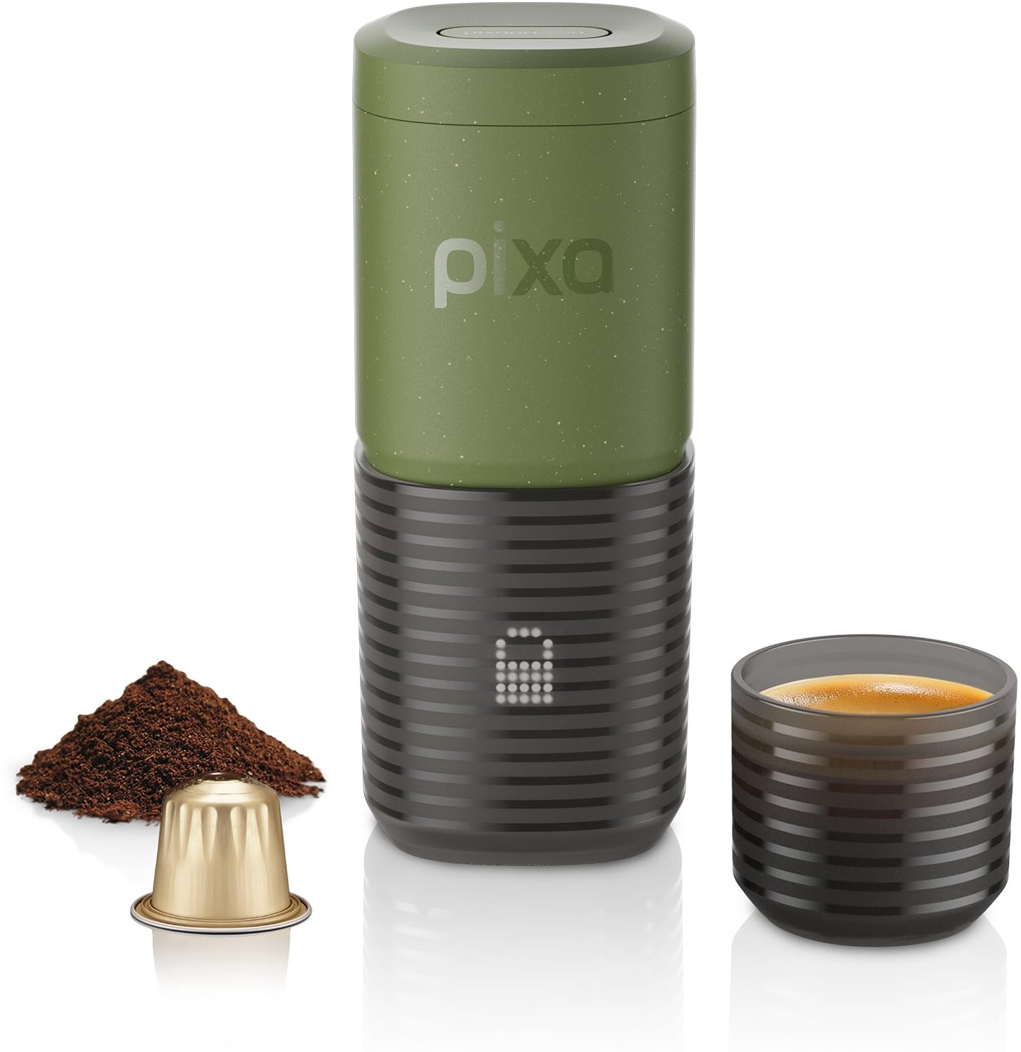 Draagbare Koffiemaker met 9000 mAh Batterij en 4 Koffietypes
