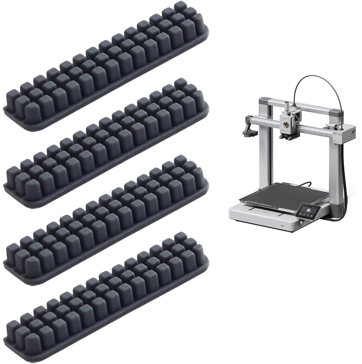 Silicone Nozzle Reinigingsborstels - Set van 4 voor 3D Printers