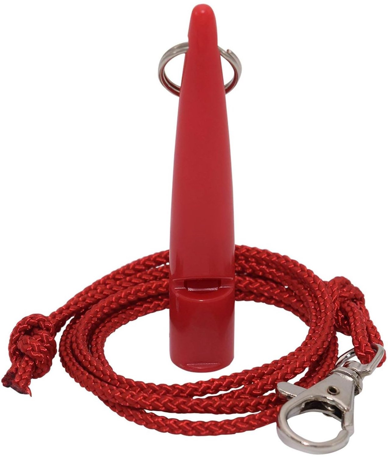 Hondenfluitje - Rood met Lanyard