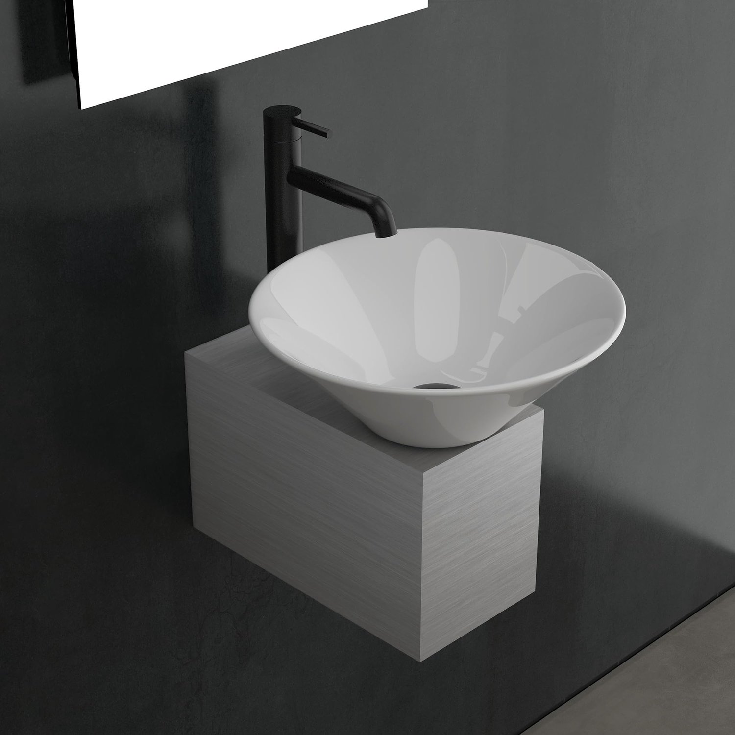 Keramische Mini Wastafel voor Badkamer en Gastentoilet