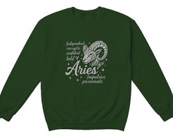 Aries Sweater – Independent, energetic, confident, bold – Zodiac Outfit – Unisex Sweater voor Dames & Heren – Origineel Cadeau
