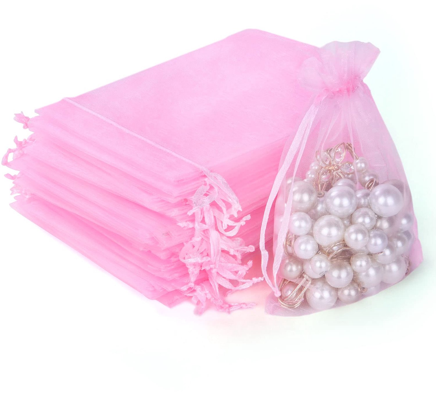 Organza Zakjes 10x15 cm - 105 Stuks Bruiloft en Cadeauzakjes