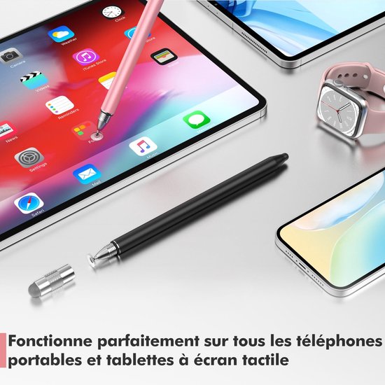 3-in-1 Stylus voor Tablets met 10 Vervangtips — afbeelding 2
