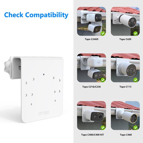 Dakgoot Houder voor TP-Link Tapo Buiten Camera — afbeelding 4