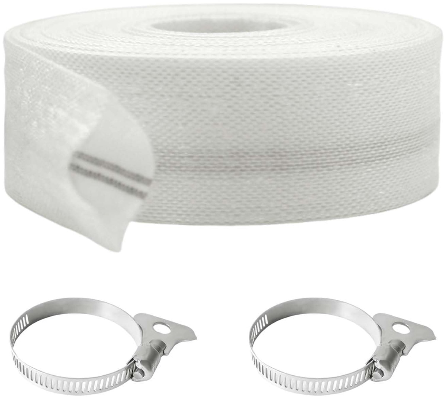 Tuinslang 10 m x 32 mm met Slangklemmen voor Waterafvoer
