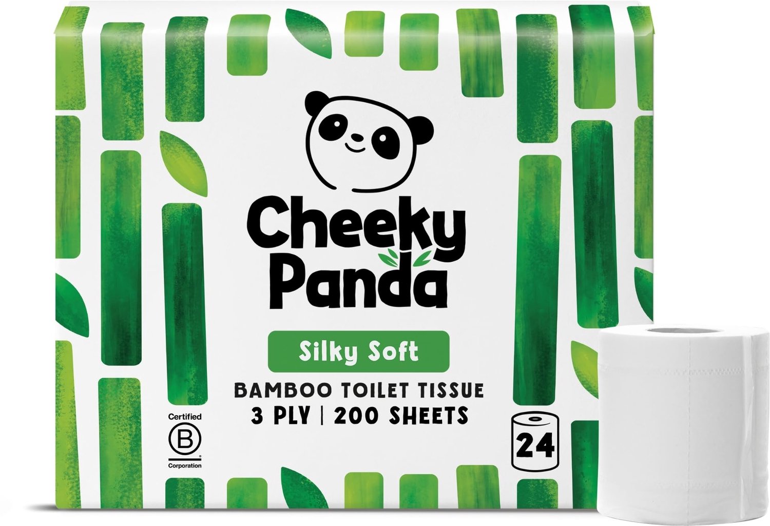 Bamboo Toiletpapier - 24 Rollen - 3-laags