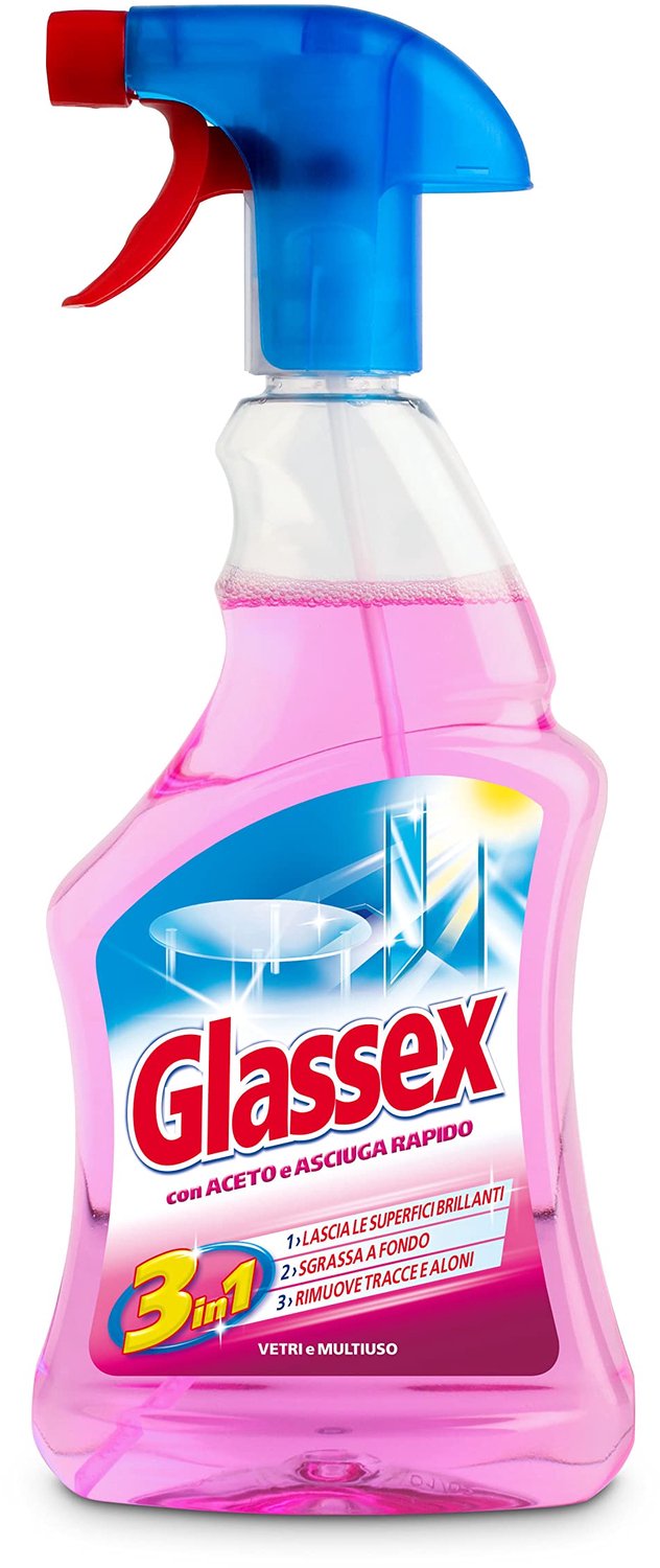 Glassex Glasreiniger met Azijn - Effectief tegen Kalk en Geuren