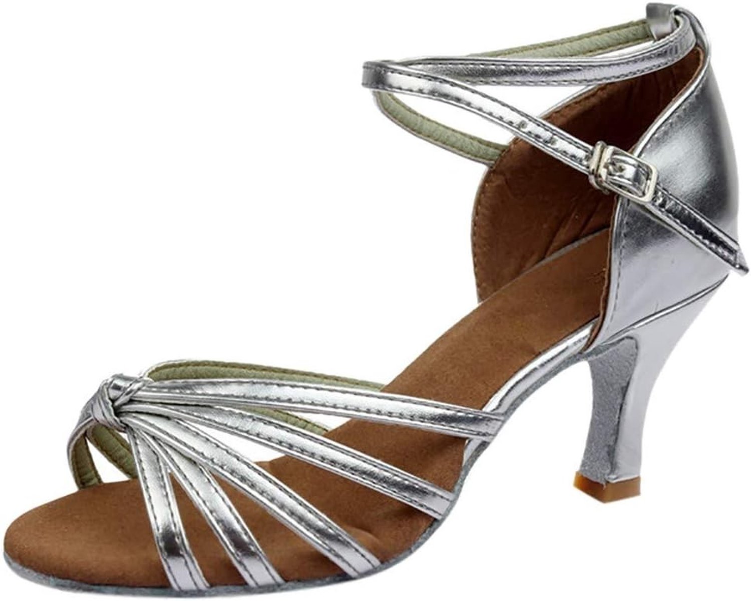 Elegante Satijnen Med-Heels Dansschoenen voor Feesten en Tango Dansen - Comfortabel en Stijlvol