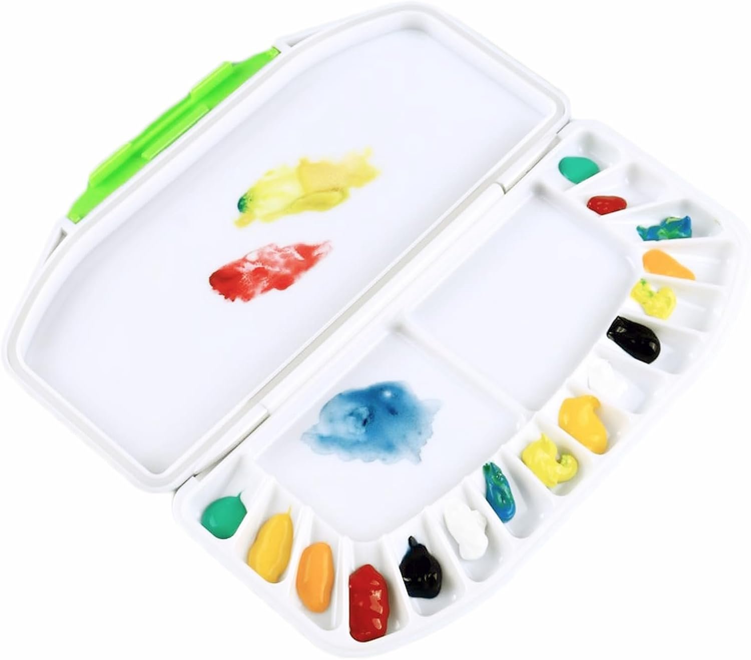 Watercolor Paint Palette, with 16 Wells with 2 Paint Mixing Areas, Moisture Preservation Suitable, for Watercolor - ShopVlot