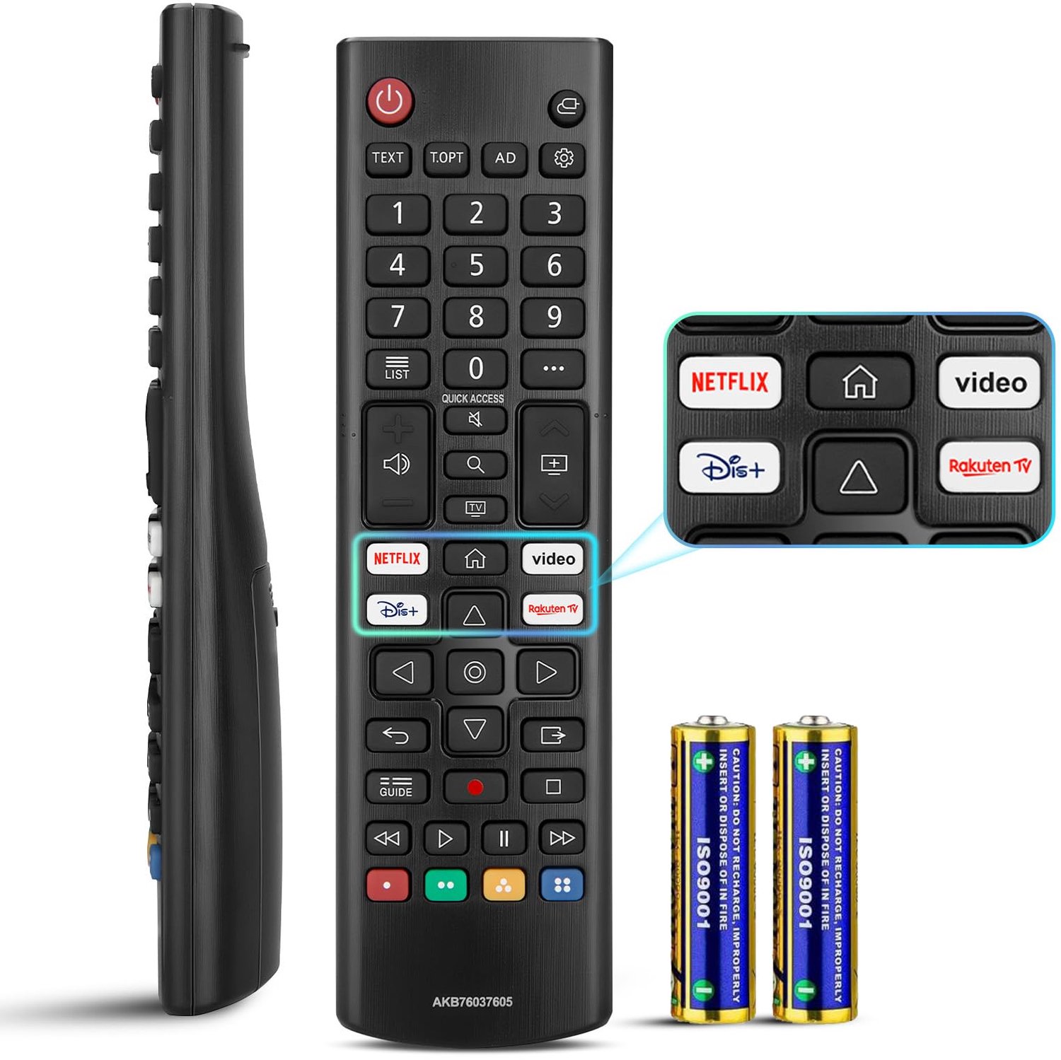 Universele voor LG-Afstandsbediening-Smart-TV, met Batterijen - ShopVlot