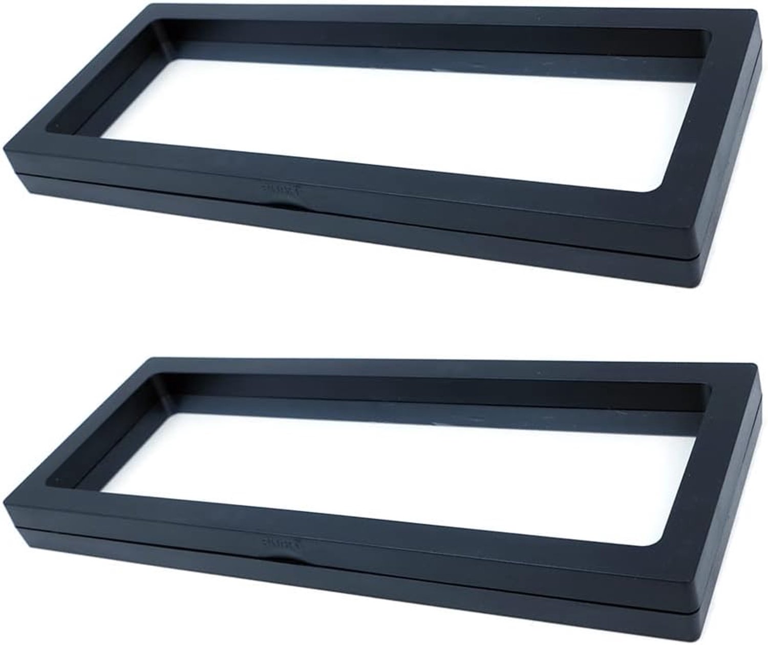 Displaybox voor sieraden 230 x 90 mm - Zwart - 3D floating frame - Beschermt tegen krassen en stof - ShopVlot